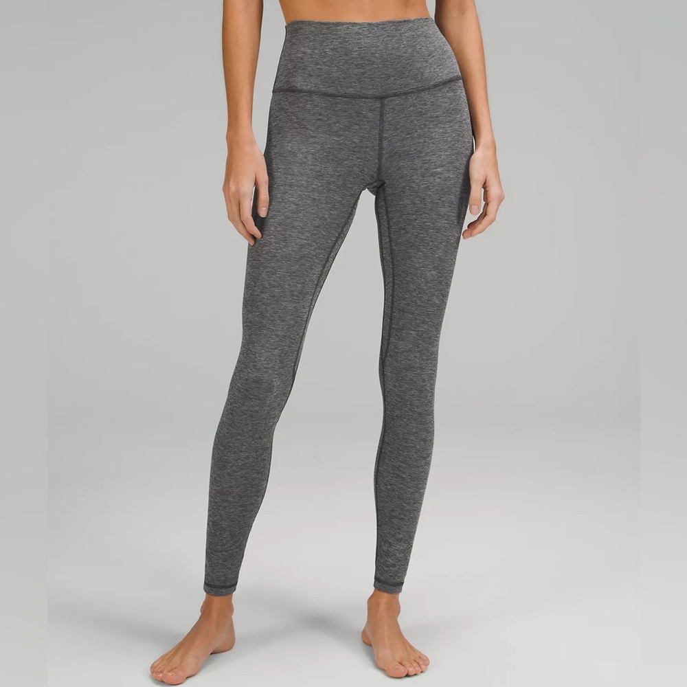 Lululemon Align high rise leggings heathered graphite grey